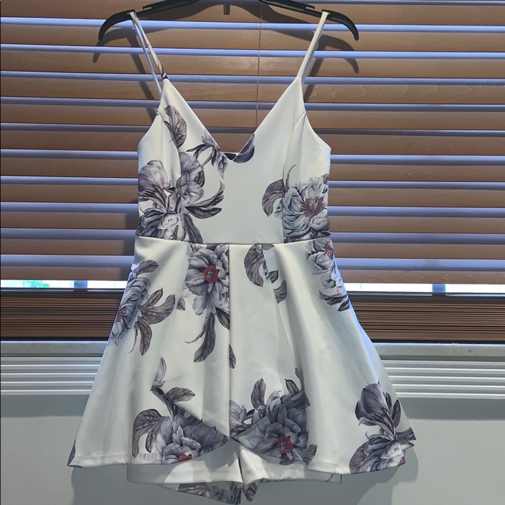 Beautiful floral romper dress!